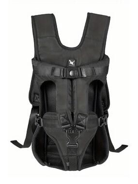 Dog Front Dog Carrier Backpack Lightweight Adjustable Black Size XL